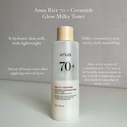 Anua Rice 70 + Ceramide Glow Milky Toner 250ml by Poppy Gifts