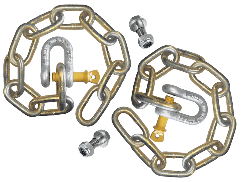Trojan Trailer Body Hardware 10-Link 8mm Chain & Shackles HT4T MTM - Pair 10-Link 8mm Chain & Shackles HT4T MTM - Pair