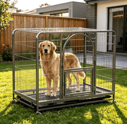 dealonline.co.nz dealonlinenz Super Large Pet Cage 125CM XXL Metal with Wheels Super Large Pet Cage 125CM XXL Metal with Wheels