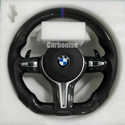 BMW Steering Wheel (Carbon Fiber+Perforated Leather)@39 by CARBONISE
