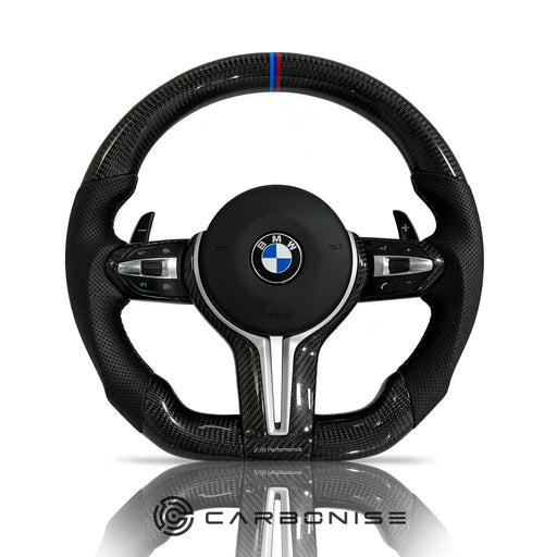 BMW Steering Wheel (Carbon Fiber+Perforated Leather)@39 by CARBONISE