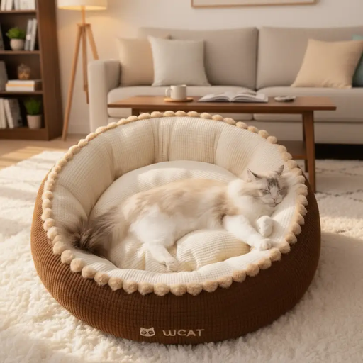 Pet Fluffy Warm Bed Cat Bed Dog Bed by dealonline.co.nz