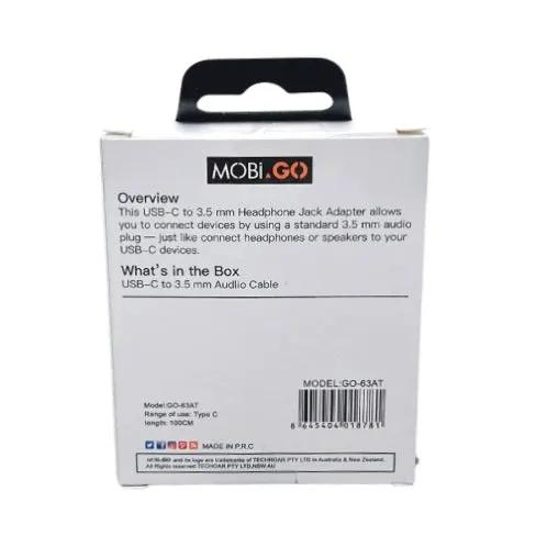 Type-C To 3.5mm Aux Audio Adapter Cable (GO63AT) by 9eight5
