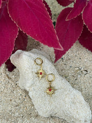 Whetū Whero Gold Huggies by Tahana Jewellery