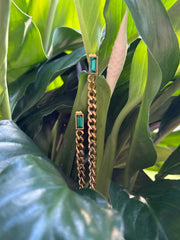 Kōura Kākāriki Gold Earrings by Tahana Jewellery