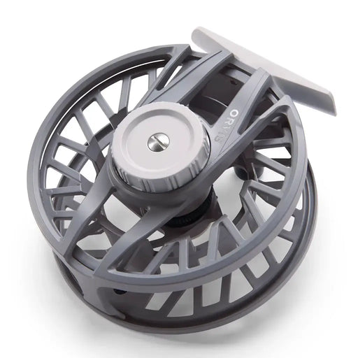 Orvis Reel Clearwater LA II Fly 4-6 Grey showcasing its durable design and large-arbor functionality.