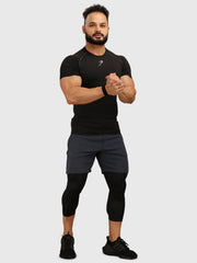 Compression T-shirt Black by Fuaark Nz