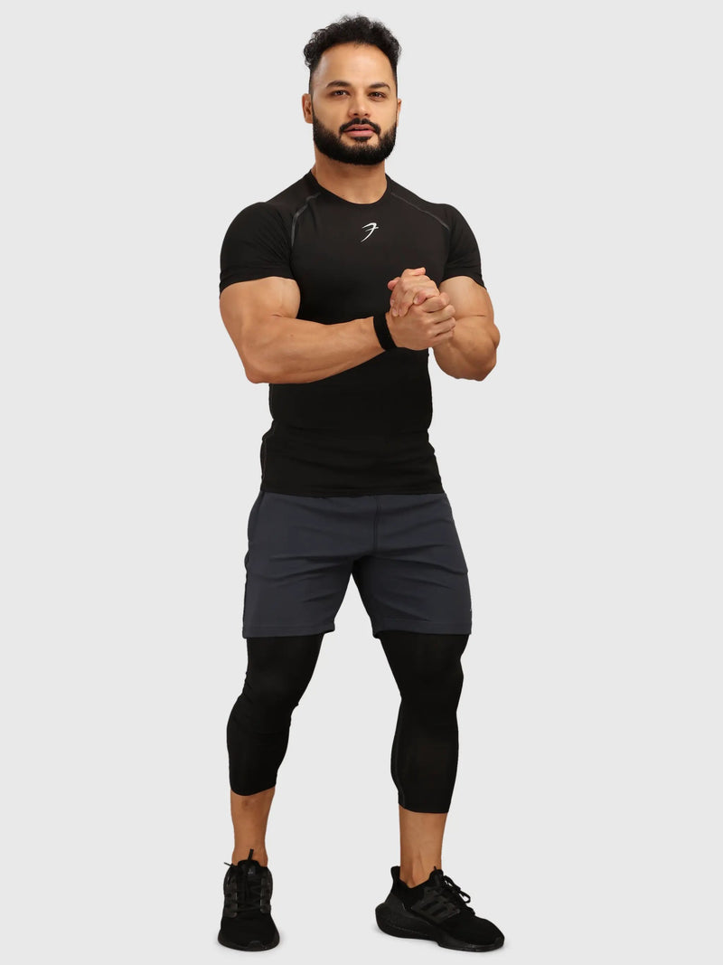 Compression T-shirt Black by Fuaark Nz