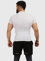 Compression T-shirt White by Fuaark Nz