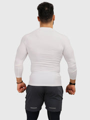 Compression Fullsleeves T-shirt White by Fuaark Nz