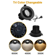 13W 1150 lumens ,Tri-Color Dimmable LED Downlight, Dia 102mm by salelink.co.nz