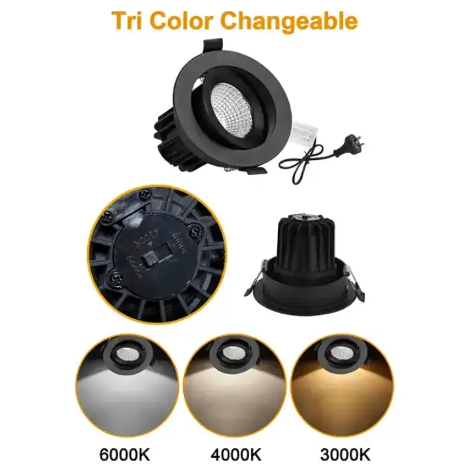 13W 1150 lumens ,Tri-Color Dimmable LED Downlight, Dia 102mm by salelink.co.nz