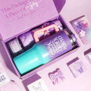Purple Theme Aroma Candle Bath Gift Box by Poppy Gifts