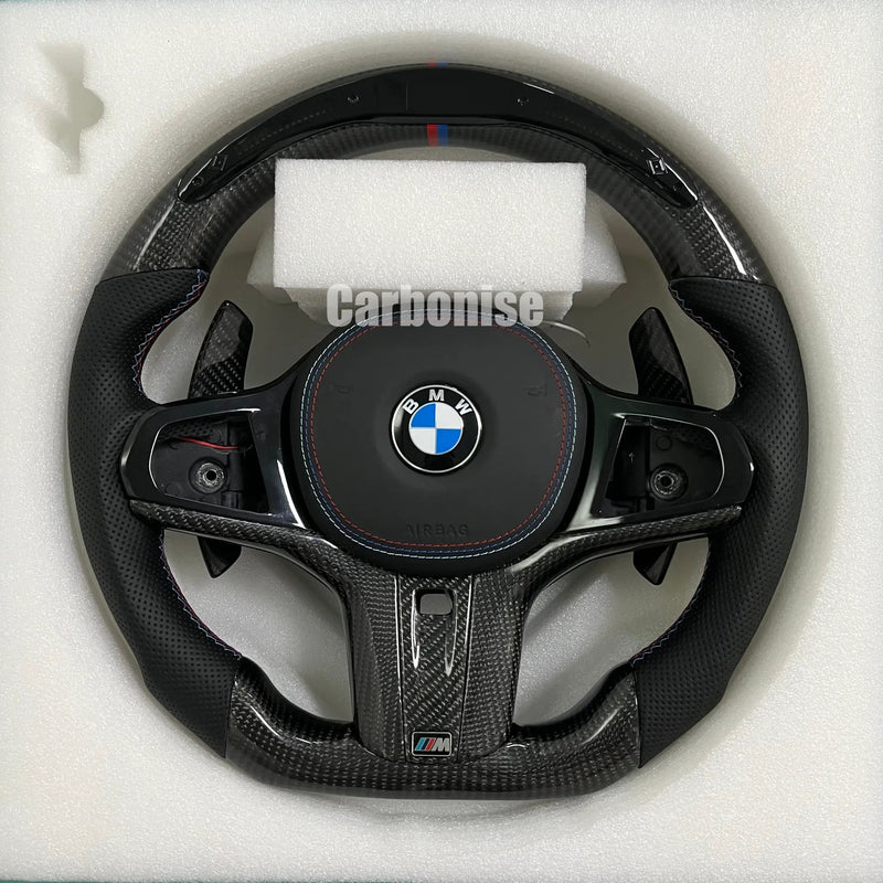 BMW Steering Wheel (Carbon Fiber+Perforated Leather) #3 by CARBONISE