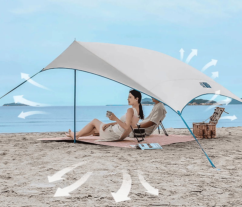 Canopy Tent – Ultra-Lightweight Outdoor Camping Shade with Silver Coating LDK2351 by ECOTREK