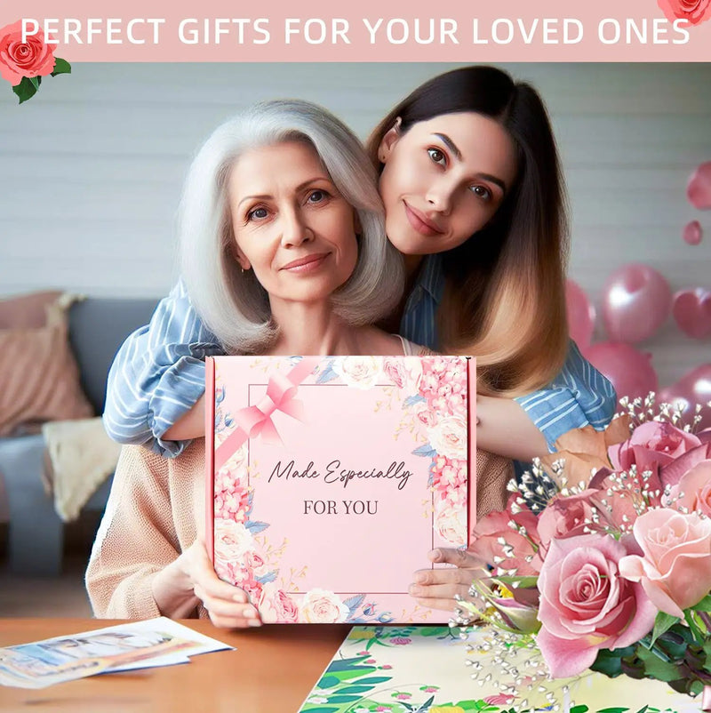 Rosy Aroma Candle Bath Gift Box by Poppy Gifts