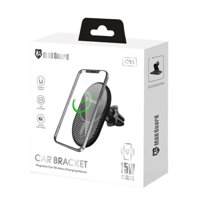 9eight5 Accessories Maxguard 15W MagFit wierless Charger Car Holder C16 Maxguard 15W MagFit wierless Charger Car Holder C16