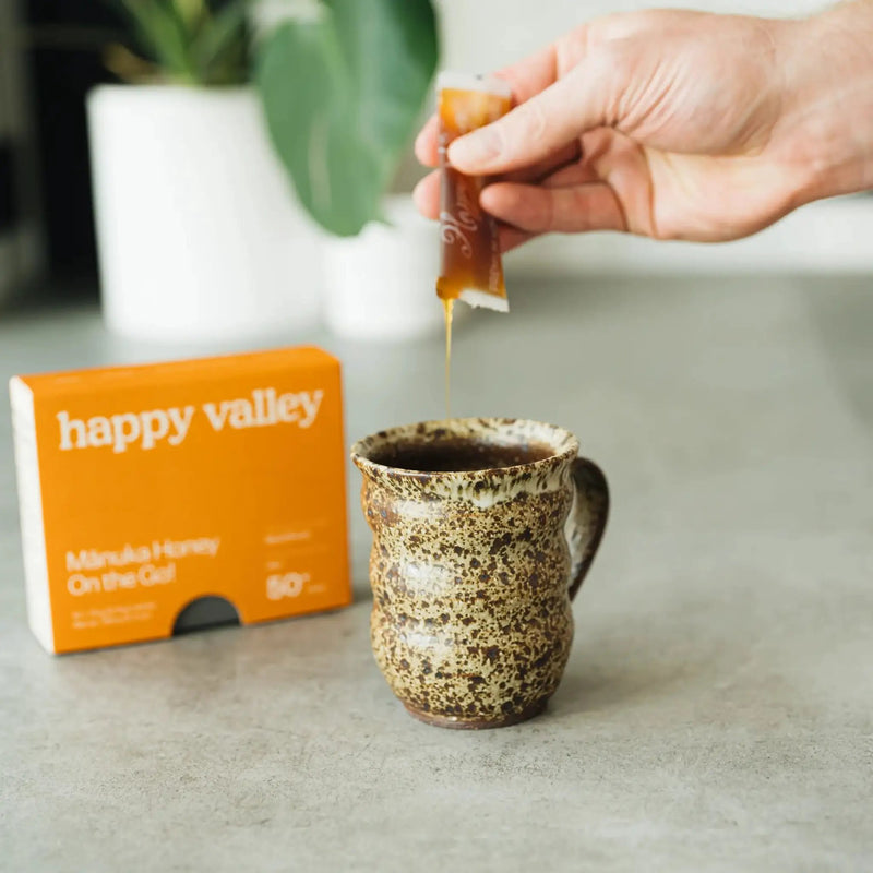 Honey Packets - On the Go Multifloral Manuka MGO 50+ Manuka Honey Sticks by Happy Valley Honey