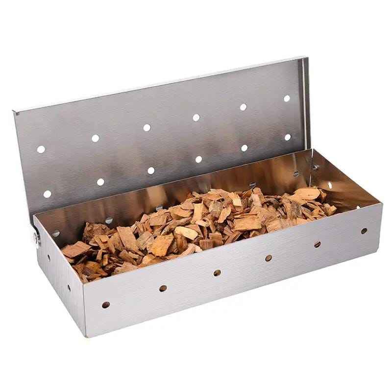 g8buynz g8buynz Smoker Box for BBQ Grill Wood Chips -  Stainless Steel Smoker Box for BBQ Grill Wood Chips -  Stainless Steel