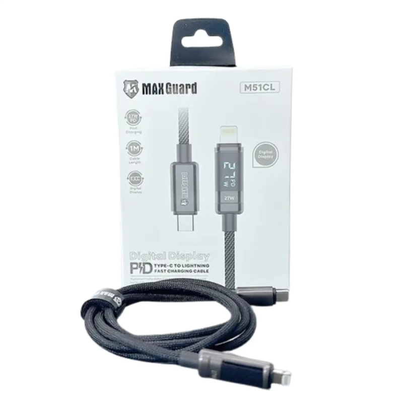 Maxguard 1m 27W Type-C to Lightning Cable M51CL by 9eight5