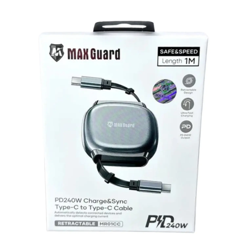 Maxguard 1m 240W Type-C to C Cable MR01CC by 9eight5
