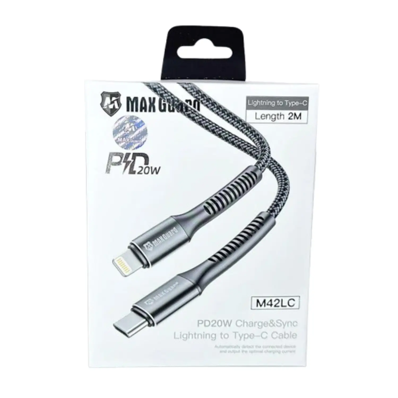 Maxguard 2m 20W Type-C to Lightning cable M42LC by 9eight5