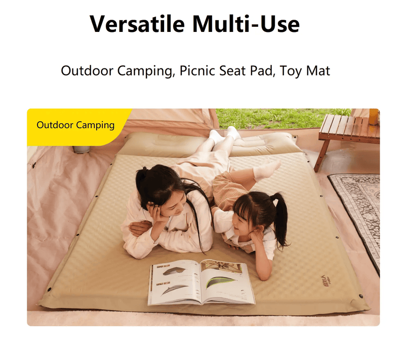 Self-Inflating Mattress – Double Size | Outdoor & Home Use PRI32525 by ECOTREK
