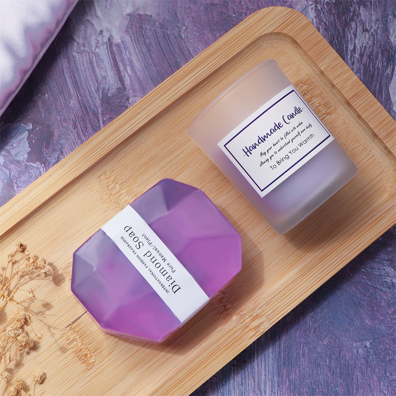 Lavender Aroma Candle Bath Gift Box by Poppy Gifts