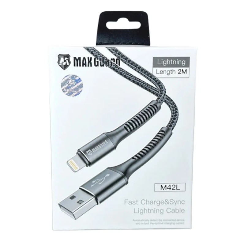 Maxguard 2m USB-A to Lightning cable M42L by 9eight5