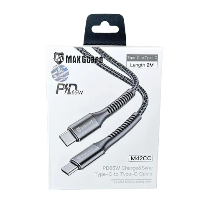 Maxguard 2m 65W Type-C to C cable M42CC by 9eight5