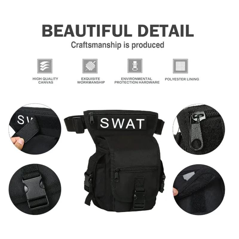 g8buynz g8buynz Men's Drop Leg Pouch Tools Bags Tactical Leg Bag Black Men's Drop Leg Pouch Tools Bags Tactical Leg Bag Black
