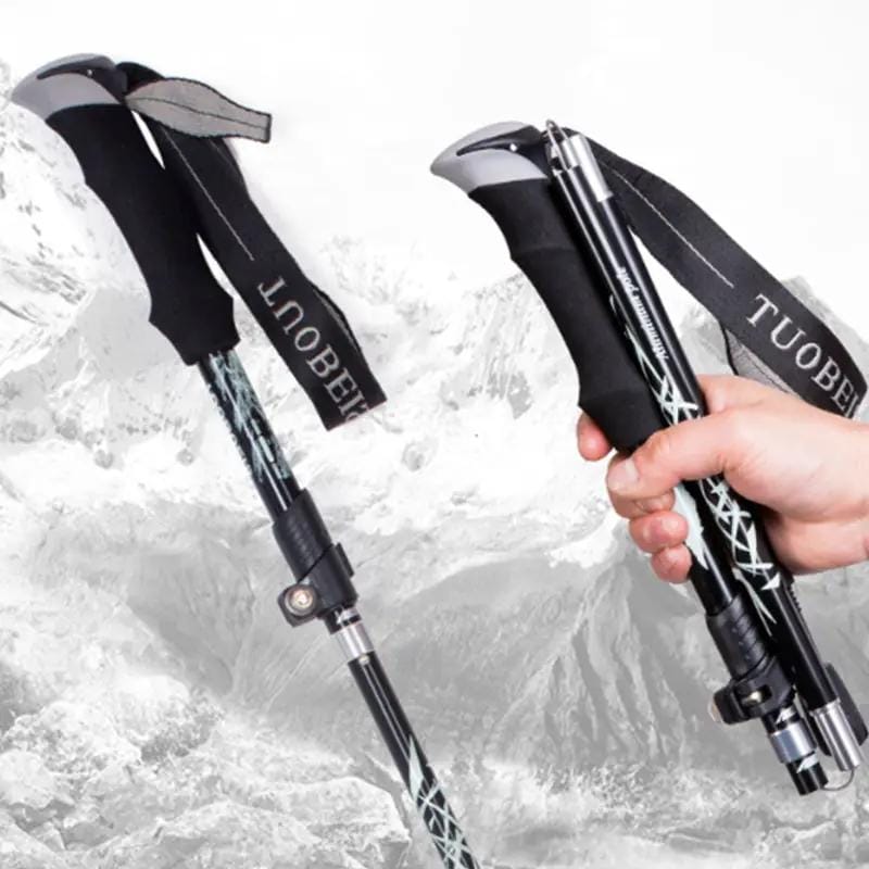 g8buynz g8buynz 2pcs Hiking Poles Trekking Poles Collapsible Aluminium Lightweight Black 2pcs Hiking Poles Trekking Poles Collapsible Aluminium Lightweight Black