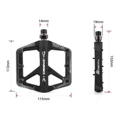 g8buynz g8buynz Mountain Bike Pedals MTB Pedals Bicycle Flat Pedals Black Mountain Bike Pedals MTB Pedals Bicycle Flat Pedals Black