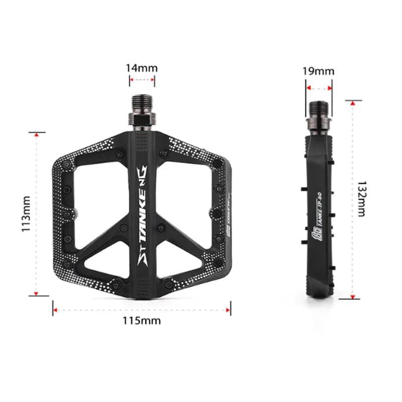 g8buynz g8buynz Mountain Bike Pedals MTB Pedals Bicycle Flat Pedals Black Mountain Bike Pedals MTB Pedals Bicycle Flat Pedals Black