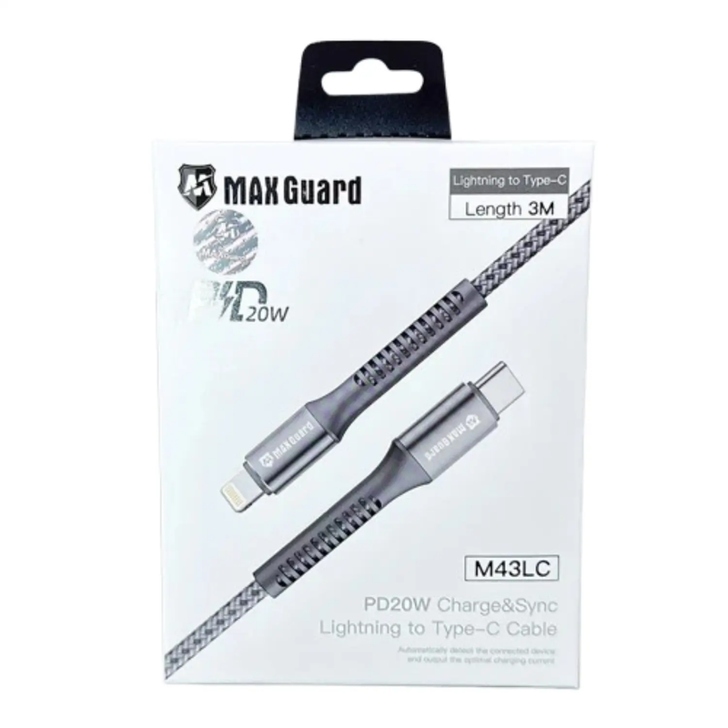 Maxguard 3m 20W Type-C to Lightning cable M43LC by 9eight5