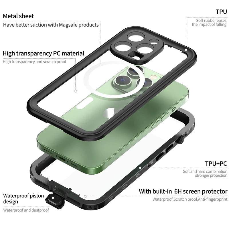 iPhone 14 Pro Case Waterproof by salelink.co.nz