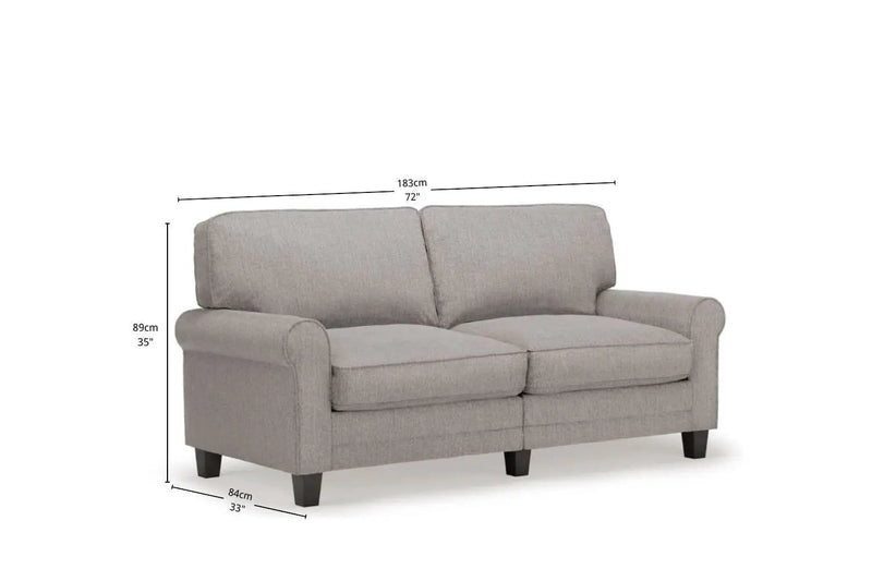 BroDeals 3 Seater Sofa Bella 3 Seater Fabric Sofa Bella 3 Seater Fabric Sofa