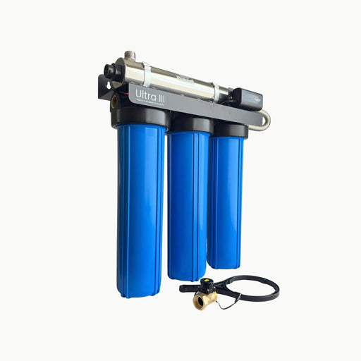 Waiora Ultra III Whole House UV Water Filter - 3 Stage + UV, 48W, Flow-Activated, 45 LPM NZ by Filtration Station NZ
