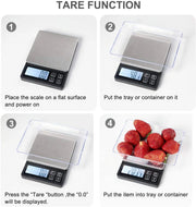 Digital Pocket Scale with USB Rechargeable 3000g/0.1g by salelink.co.nz