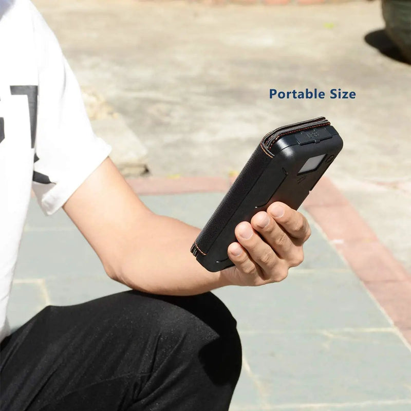 Solar Power Bank with 4 Panels 25000mAh by salelink.co.nz