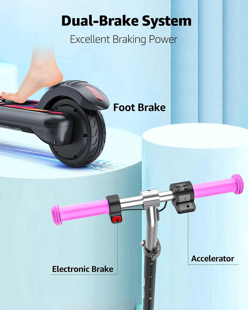 Kiwi eRide Kiwi eRide Ages 6-12 Gyroor H30 Max Pink Kids Electric Scooter Ages 6-12 Gyroor H30 Max Pink Kids Electric Scooter