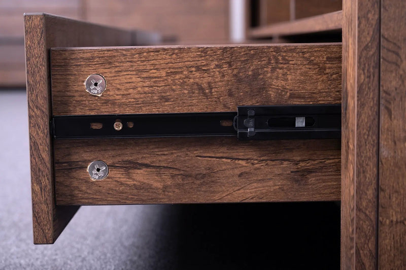 'Sintra' Walnut Coffee Table with Two Drawers by sue-e furniture