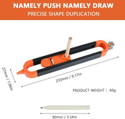 Profile Scribing Ruler Contour Gauge by salelink.co.nz