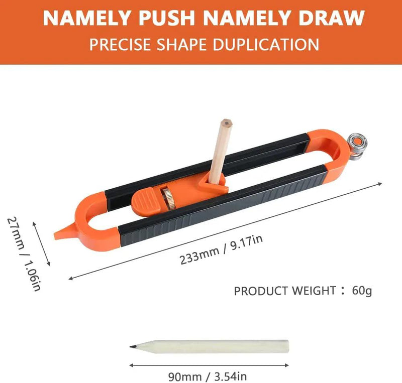 Profile Scribing Ruler Contour Gauge by salelink.co.nz
