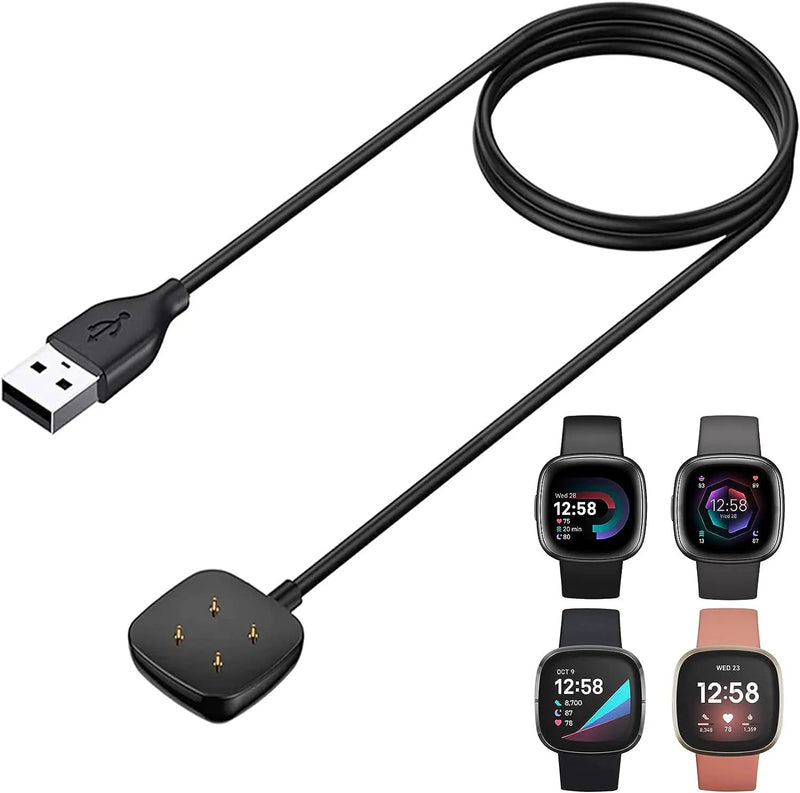 Fitbit Versa 3 / Versa 4 / Sense / Sense 2 Charger Cable 100cm by salelink.co.nz