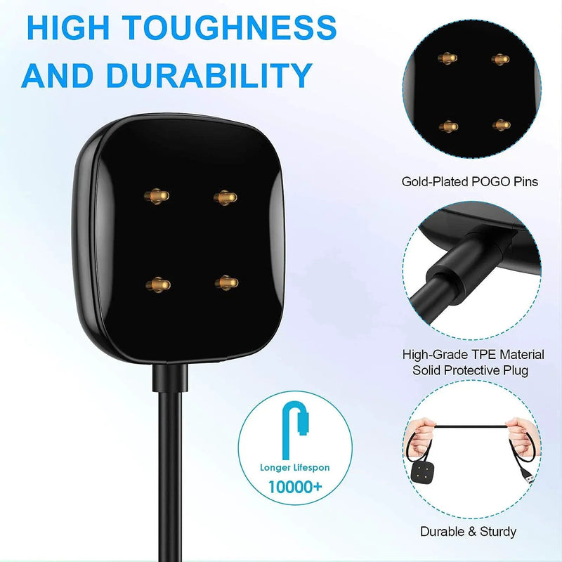 Fitbit Versa 3 / Versa 4 / Sense / Sense 2 Charger Cable 100cm by salelink.co.nz
