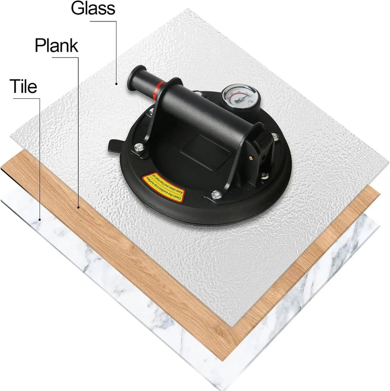 Glass Suction Cup 200kg with Pressure Gauge by salelink.co.nz