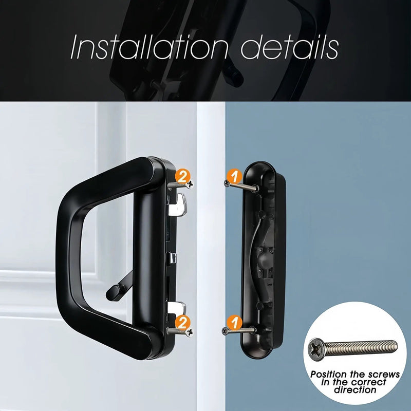 Patio Sliding Door Handle Set with Lock by salelink.co.nz