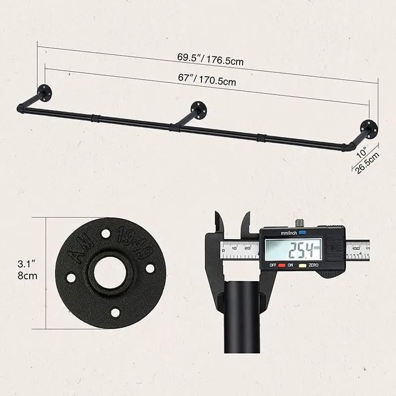 Industrial Pipe Clothes Rack by salelink.co.nz