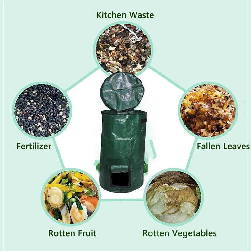 4x Reusable Compost Bin Bag 34 Gallon by salelink.co.nz